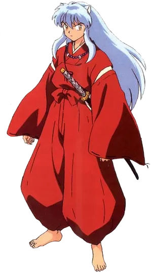 Inuyasha_ Anime_ Character_ Stance PNG Image