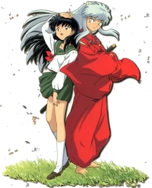 Inuyashaand Kagome Together PNG Image