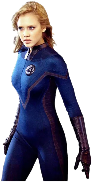 Invisible Woman Fantastic Four Costume PNG Image