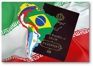 Iran Passportand South America Overlay PNG Image