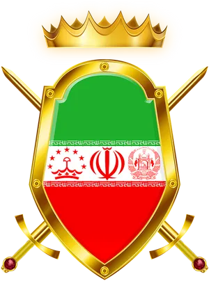 Iran Tajikistan Coatof Arms Composite PNG Image