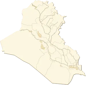 Iraq Administrative Divisions Map PNG Image