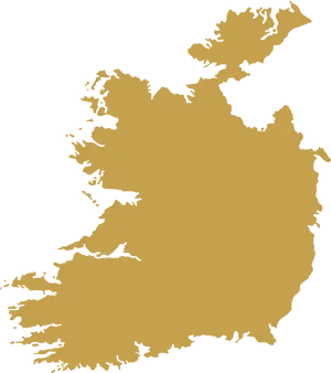 Ireland Map Silhouette PNG Image