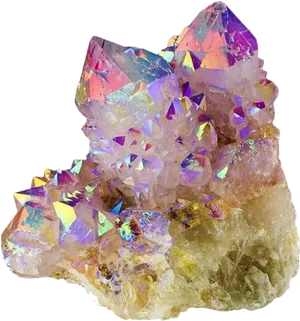 Iridescent Crystal Cluster.jpg PNG Image