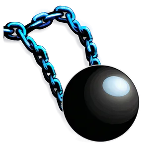 Iron Ball And Chain Cartoon Png Vbh52 PNG Image