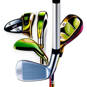 Iron Golf Clubs Png Jbw PNG Image