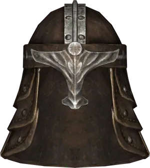 Iron Helmet Skyrim3 D Model PNG Image