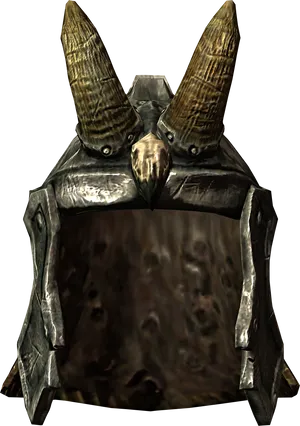 Iron Helmet Skyrim3 D Model PNG Image