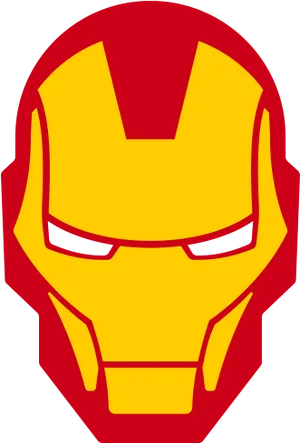 Iron Man Head Logo Graphic PNG Image