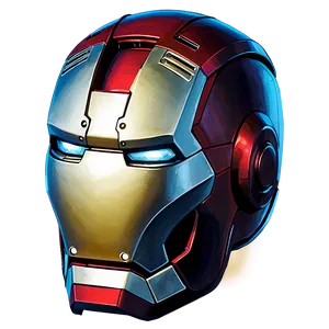 Iron Man Helmet Blueprint Png Qnb60 PNG Image