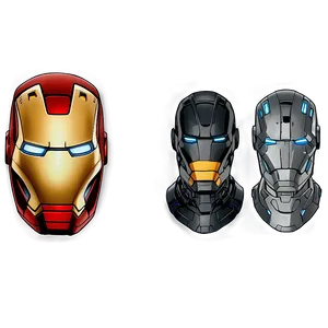 Iron Man Helmet Open Face Png Obe PNG Image