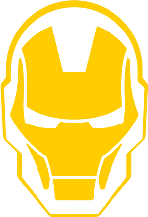 Iron Man Helmet Outline Logo PNG Image