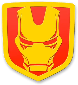 Iron Man Mask Shield Design PNG Image