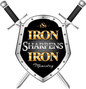 Iron Sharpening Iron Shieldand Swords PNG Image