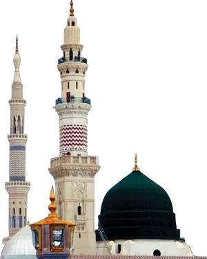 Islamic_ Architecture_ Minarets_and_ Dome.jpg PNG Image