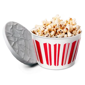 Isolated Popcorn Bucket On White Png 90 PNG Image