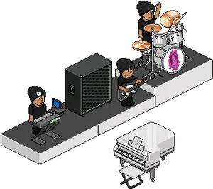 Isometric Band Session PNG