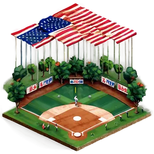 Isometric Baseball Diamond View Png 50 PNG Image