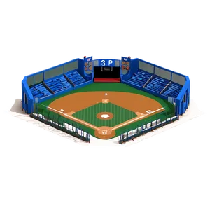 Isometric Baseball Diamond View Png Ejr PNG Image