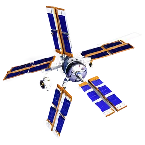 Iss Satellite Orbiting Earth Png Vlk PNG Image