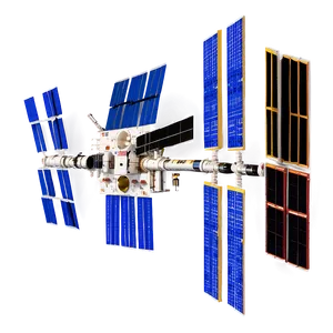 Iss Spacecraft In Orbit Png Hrs95 PNG Image