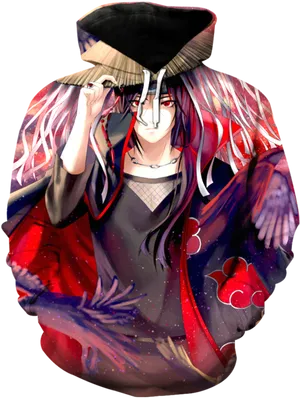 Itachi Uchiha Akatsuki Cloak Art PNG Image