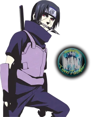 Itachi Uchiha Anime Character PNG Image