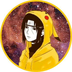 Itachiin Pikachu Hoodie PNG Image