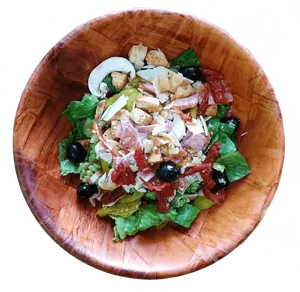 Italian Antipasto Salad Bowl PNG Image