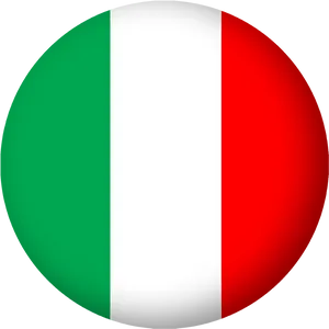 Italian Flag Spherical Representation PNG Image