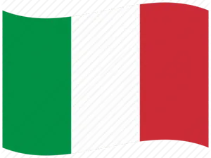 Italian Flag Waving PNG Image