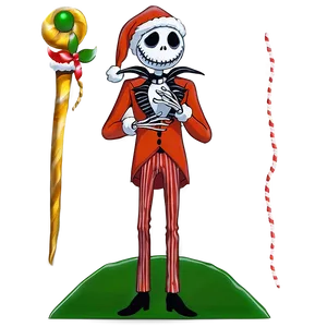 Jack Skellington In Santa Outfit Png Hdn30 PNG Image