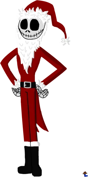 Jack Skellington Santa Costume PNG Image