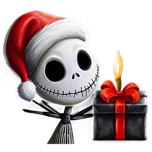 Jack Skellington Santa Hat Png 06292024 PNG Image