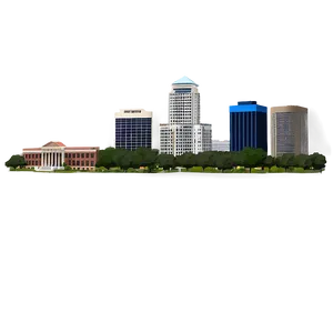 Jackson City Skyline Mississippi Png 06252024 PNG Image