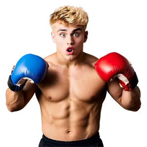 Jake Paul Boxing Pose PNG Image