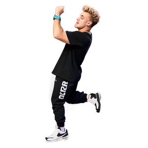 Jake Paul Flexing Pose PNG Image