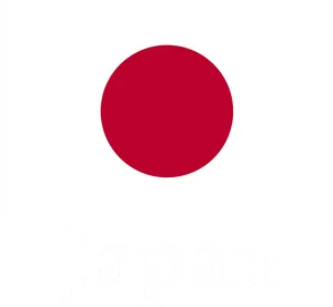 Japan Flagand Country Name PNG Image