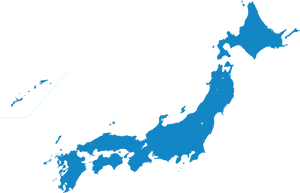 Japan Map Silhouette PNG Image