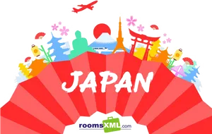 Japan Travel Collage PNG Image