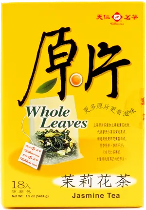 Jasmine Tea Package Whole Leaves PNG Image