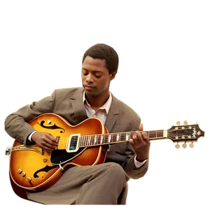 Jazz Guitar Player Png Ruy PNG Image