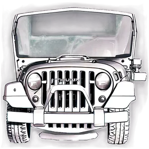 Jeep Grill Sketch Png 52 PNG Image