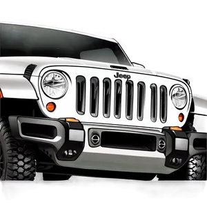 Jeep Grill Sketch Png 7 PNG Image