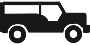 Jeep Silhouette Graphic PNG Image