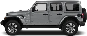 Jeep Wrangler Sahara Side View PNG Image