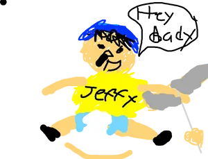 Jeffy Character Drawing PNG Image