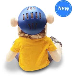 Jeffy Puppet With Helmetand New Tag PNG Image