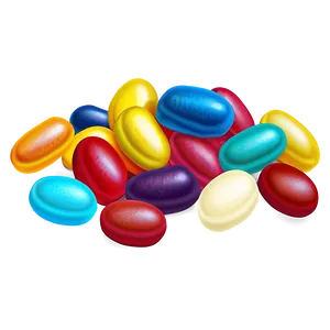 Jellybean Illustration Png Qwr PNG Image