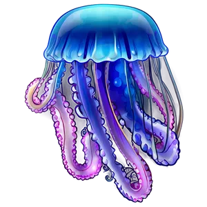 Jellyfish Inspired Jelly Png Goe45 PNG Image